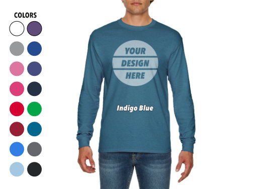 Custom Unisex Long Sleeve T-Shirt Printing